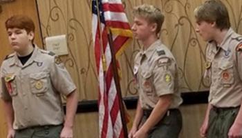 opening session boy scout troop color guard